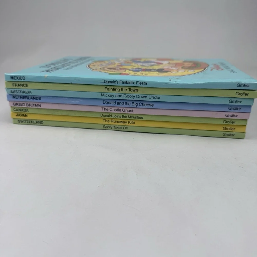 Disney's Small World Library Lot of 8 Netherlands Switzerland Canada Books